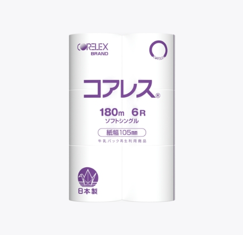 業務用コアレス 180m｜105㎜｜6R｜シングル